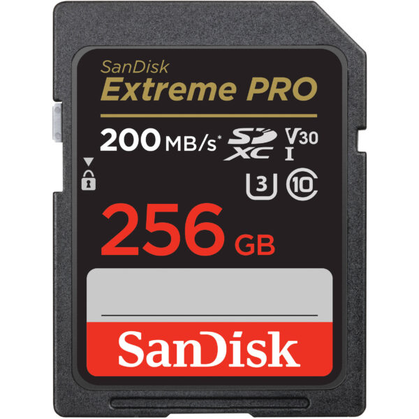 کارت حافظه سن دیسک SANDISK 256GB EXTREME PRO UHS-I SDXC 200MB/S - تصویر 1