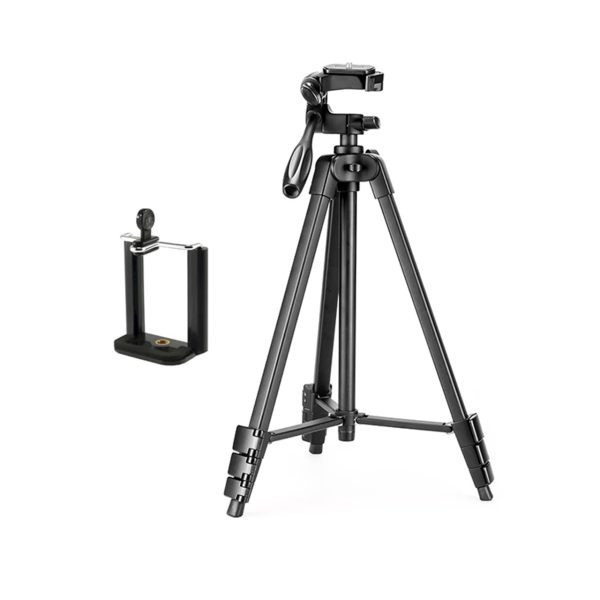 سه پایه دوربین نست مدل NT-510 به همراه گیره نگهدارنده موبایل - تصویر 1