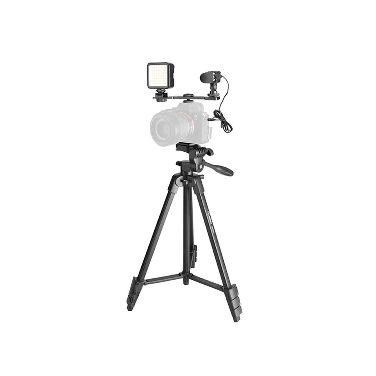 سه پایه دوربین نست مدل NT-510 به همراه گیره نگهدارنده موبایل - Image 4